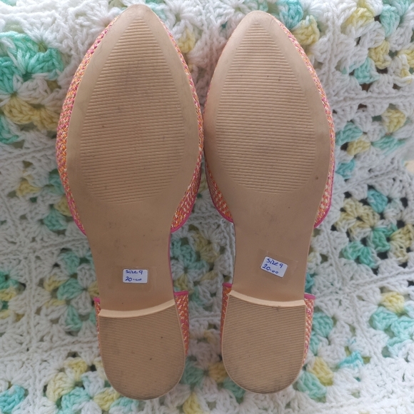 Isaac Mizrahi Women's New York Orange Woven Shoes Size 9 US - Picture 7 of 15